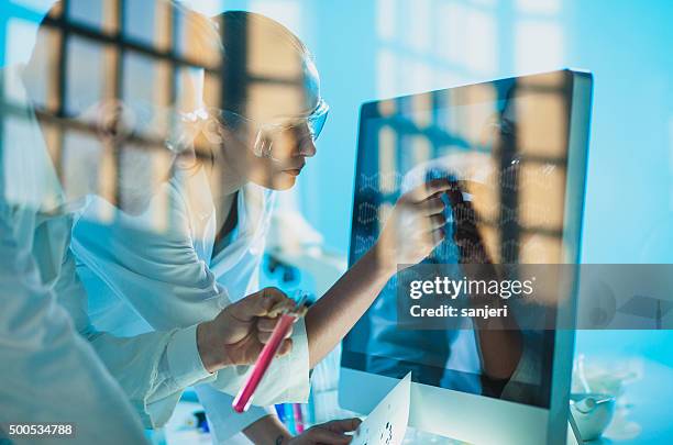 science lab workers - genetically modified stock pictures, royalty-free photos & images