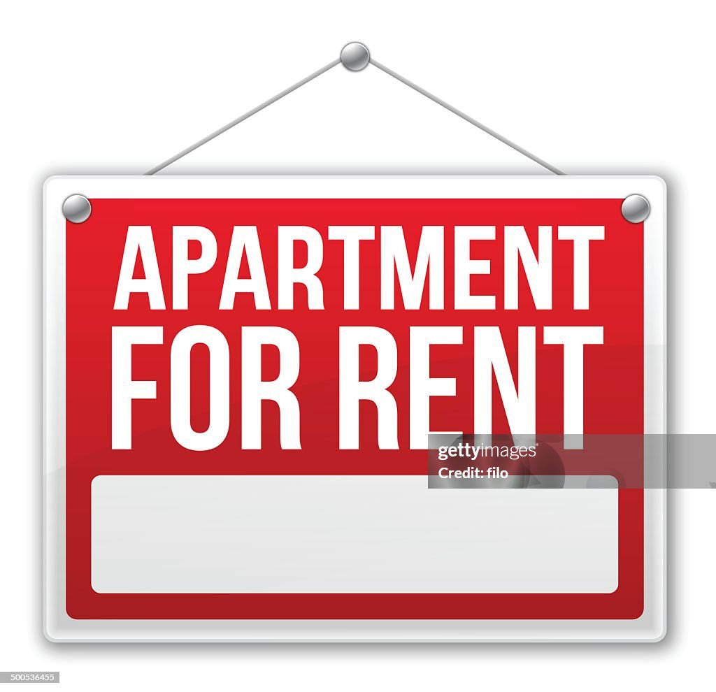 Apartment für Rent Sign