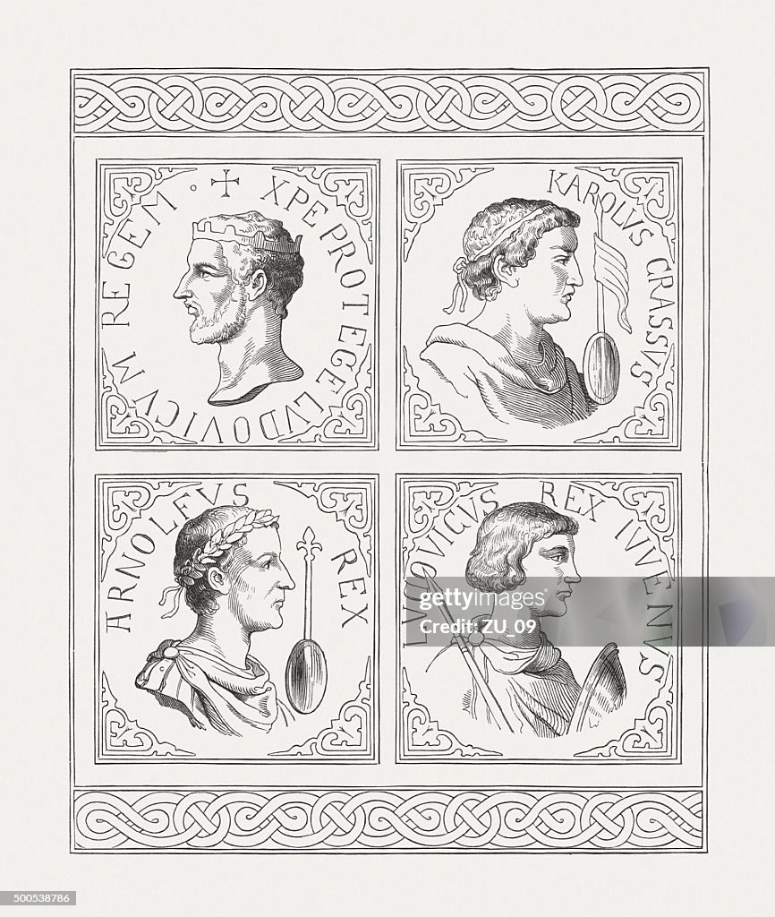 Carolingian rulers, published in 1876
