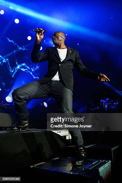 Singer-Songwriter Seal performs live on stage at The O2 Arena on December 8, 2015 in London, England.
