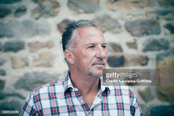 Sports commentator and former cricketing legend Ian Botham is photographed on July 2, 2015 in York, England.