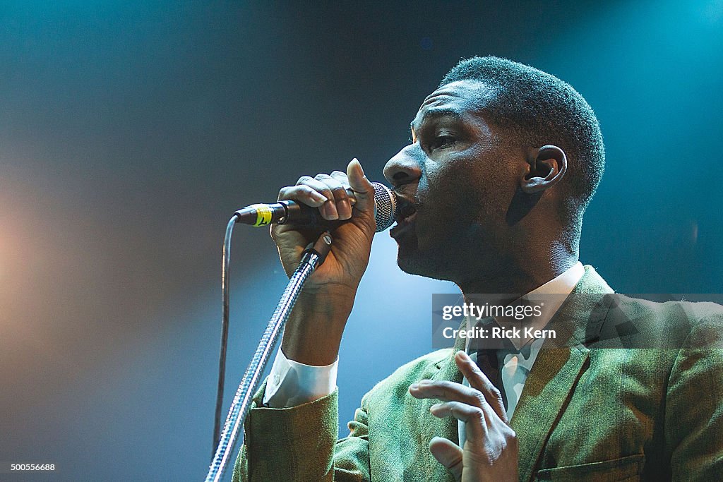 Singer-songwriter Leon Bridges performs in concert at ACL Live on