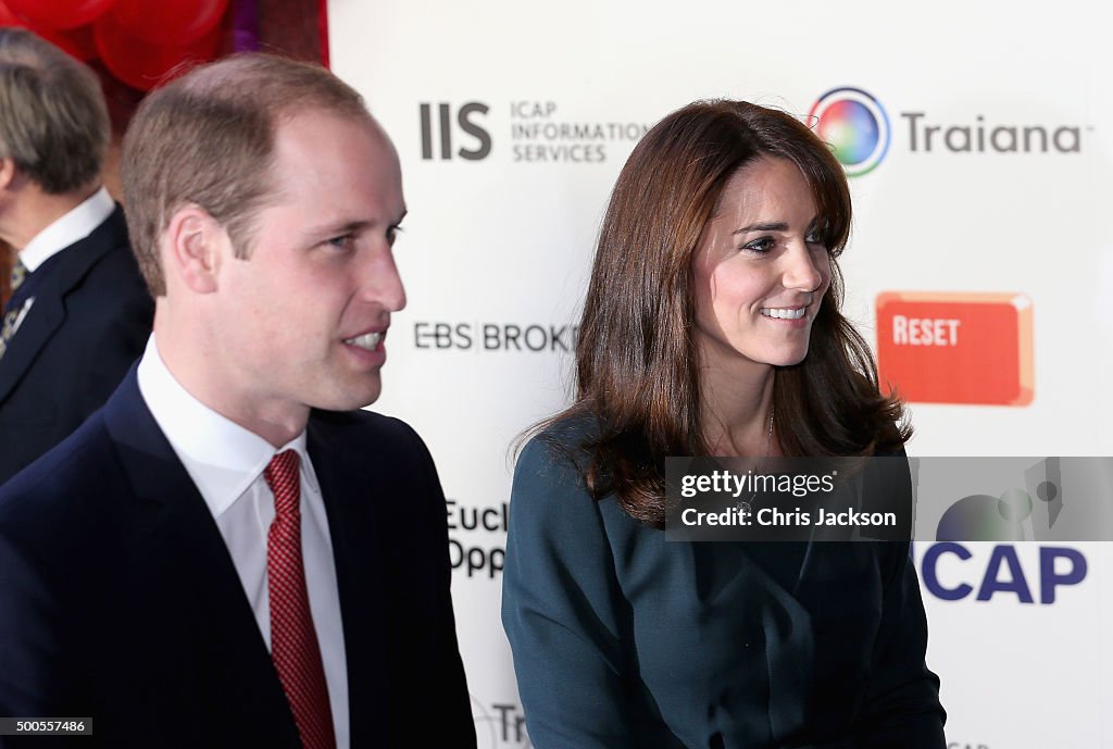 The Duke And Duchess Of Cambridge Attend The ICAP Charity Day