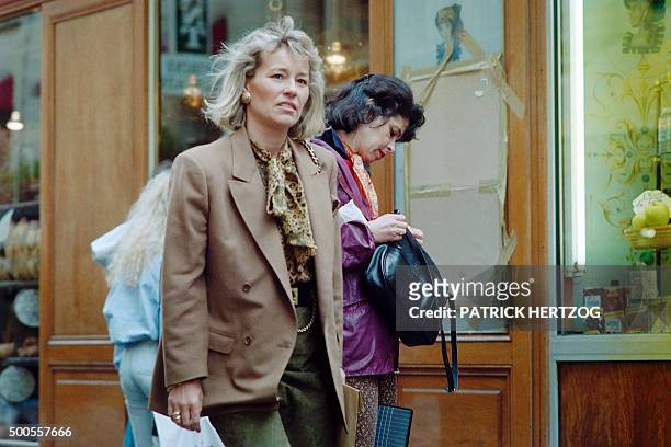 French police officer Martine Monteil walks in a street at Paris on September 29, 1989. Martine Monteil arrested a thief in a pharmacy during her...