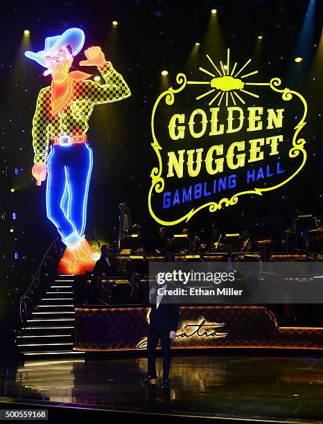 Singer/actor Harry Connick Jr. Performs during "Sinatra 100: An All-Star GRAMMY Concert" celebrating the late Frank Sinatra's 100th birthday at the...