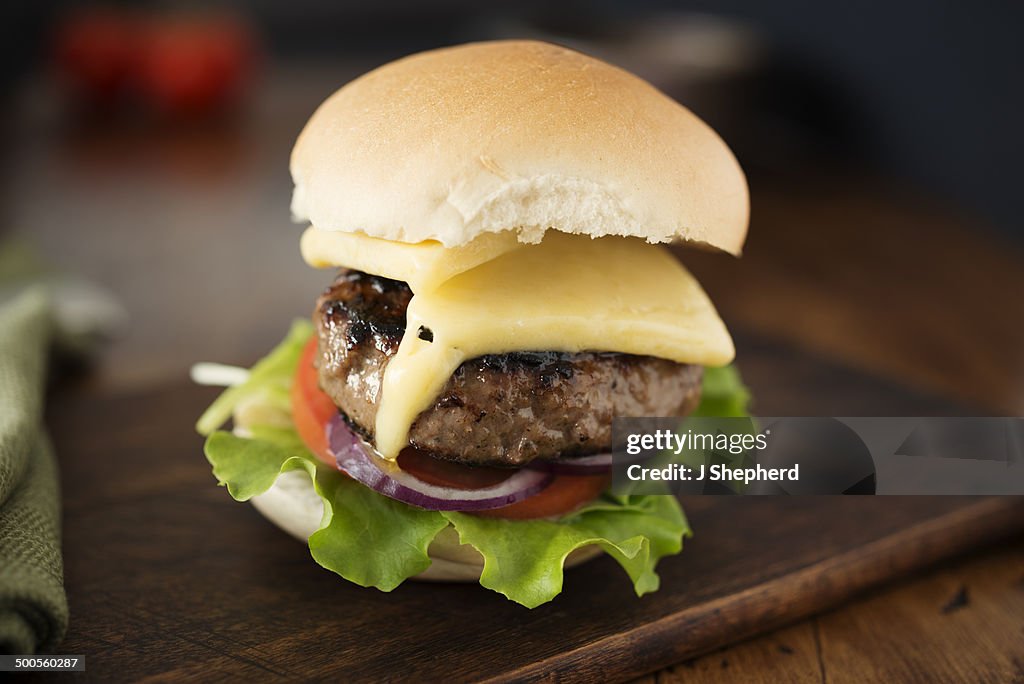 Homemade burger