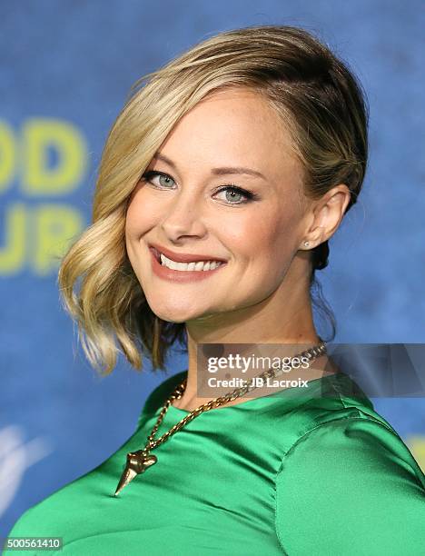 Alyshia Ochse arrives at the premiere of Disney-Pixar's 'The Good Dinosaur' on November 17, 2015 in Hollywood, California.