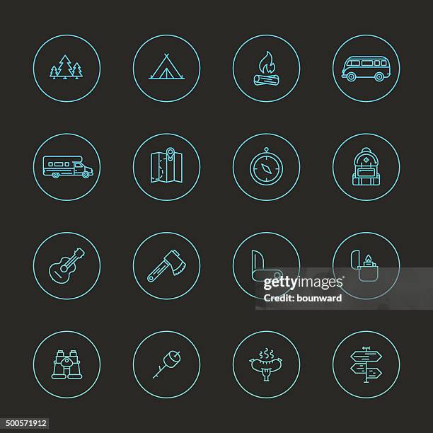 travel icons - multi purpose stock illustrations