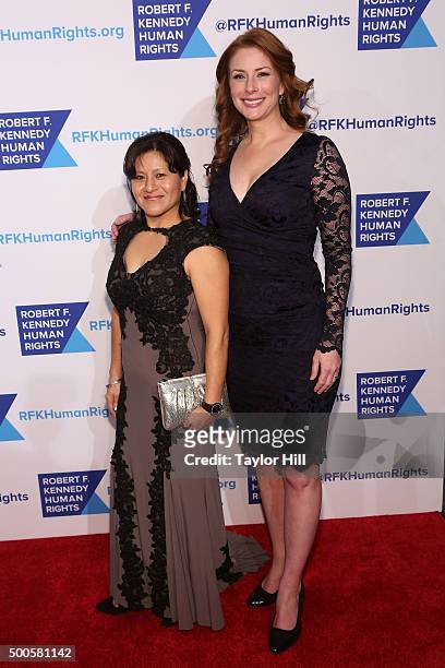 Activist Librada Paz and Diane Neal attend as Robert F. Kennedy Human Rights hosts The 2015 Ripple Of Hope Awards honoring Congressman John Lewis,...
