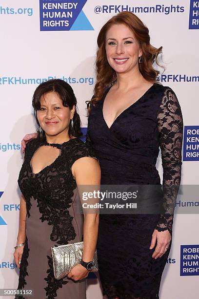 Activist Librada Paz and Diane Neal attend as Robert F. Kennedy Human Rights hosts The 2015 Ripple Of Hope Awards honoring Congressman John Lewis,...