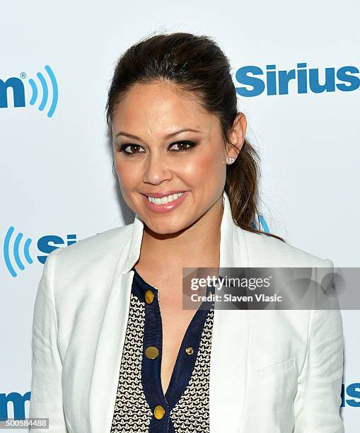 Personality Vanessa Lachey visits SiriusXM Studios on December 9, 2015 in New York City.