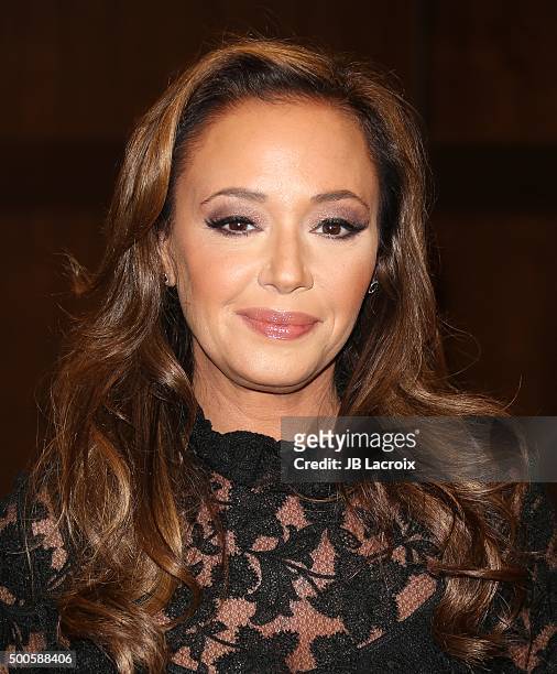 Leah Remini signs copies of her new book "Troublemaker: Surviving Hollywood and Scientology" on December 8, 2015 in Los Angeles, California.