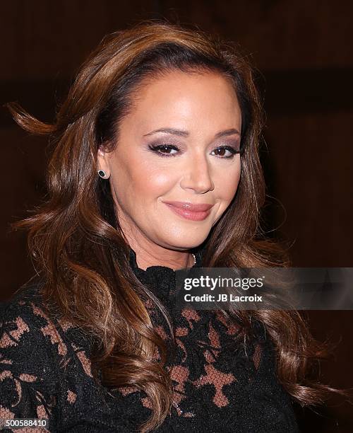 Leah Remini signs copies of her new book "Troublemaker: Surviving Hollywood and Scientology" on December 8, 2015 in Los Angeles, California.