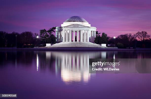 monumento jefferson memorial, dc - jefferson memorial fotografías e imágenes de stock