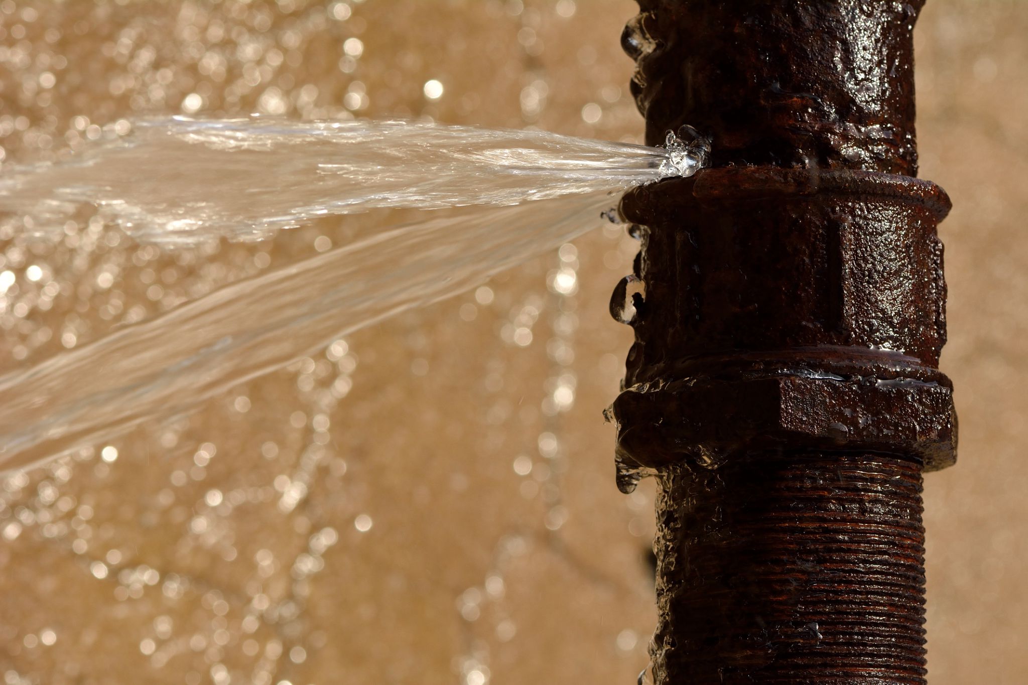 burst pipe