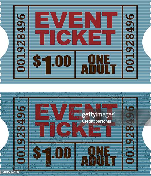 old fashioned veranstaltungsticket symbol - ticketabriss stock-grafiken, -clipart, -cartoons und -symbole