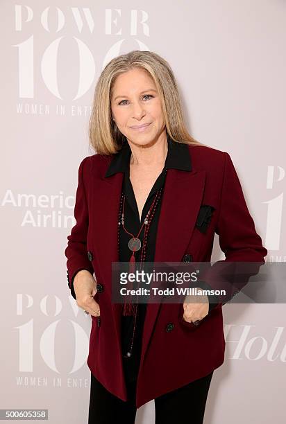 Honoree Barbra Streisand attends the 24th annual Women in Entertainment Breakfast hosted by The Hollywood Reporter at Milk Studios on December 9,...