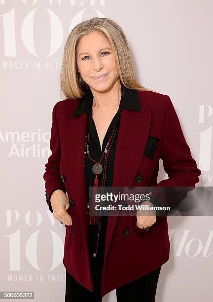 Honoree Barbra Streisand attends the 24th annual Women in Entertainment Breakfast hosted by The Hollywood Reporter at Milk Studios on December 9,...