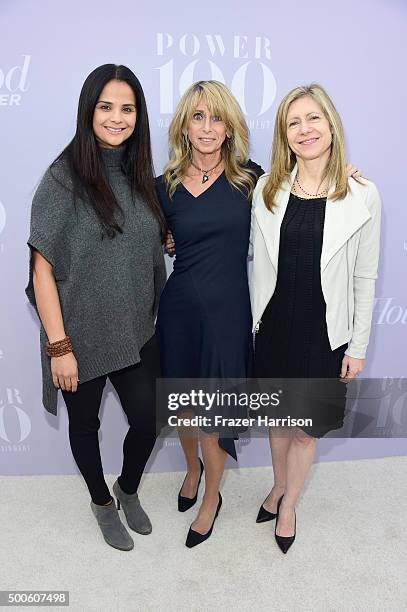 Honorees Bela Bajaria, Bonnie Hammer and Frances Berwick attend the 24th annual Women in Entertainment Breakfast hosted by The Hollywood Reporter at...