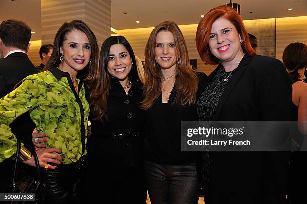 Adriana Escalante, Claudia Kelley, Diana Moss and Claudia Kern appear at the Grand Opening of The David Yurman Boutique At CityCenter DC Hosted by...