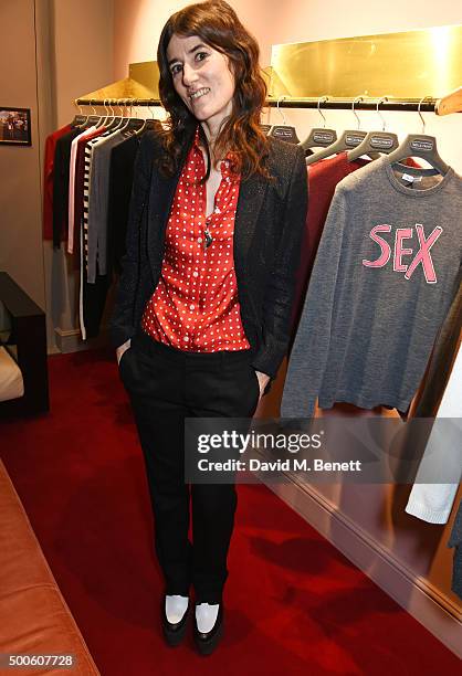 Bella Freud attends the launch of her store in Marylebone on December 9, 2015 in London, England.