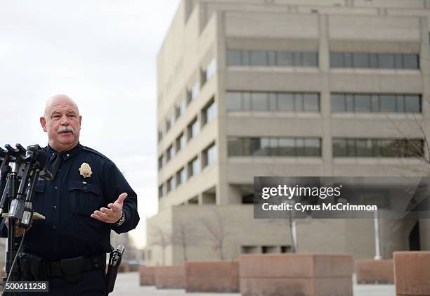 Press conference at the Denver Police Headquarters on Wednesday, December 09, 2015 by Denver Police Commander of Major Crimes Ron Saunier about the...