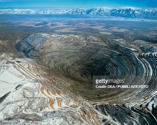 Bingham Canyon Mine, also known as the Kennecott Copper Mine, Utah, United States of America.