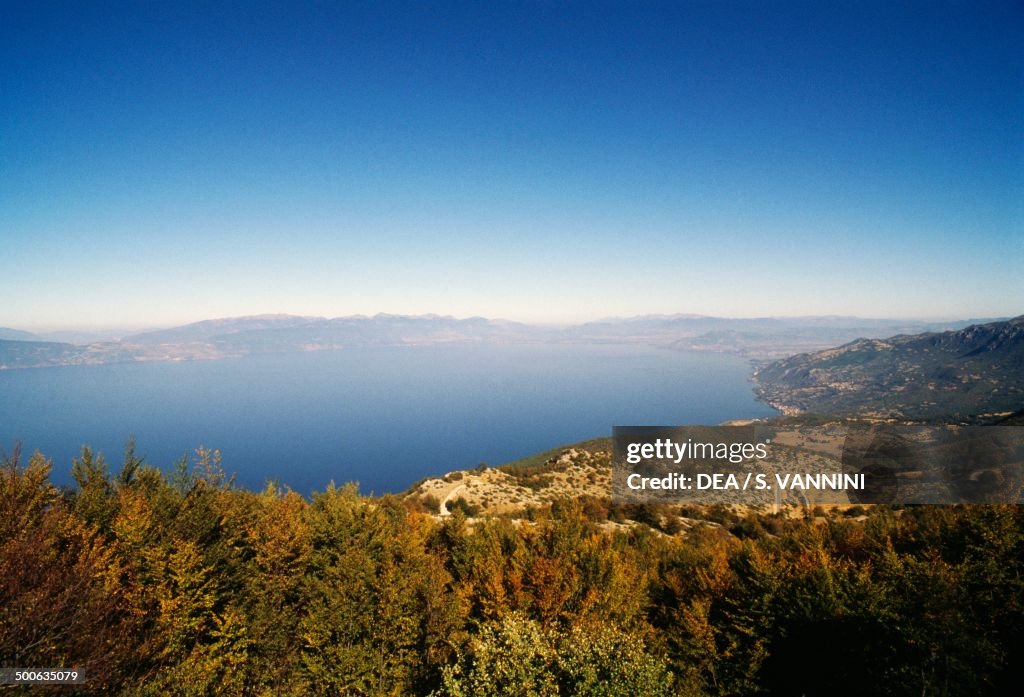 The Macedonian side of Lake Ohrid...