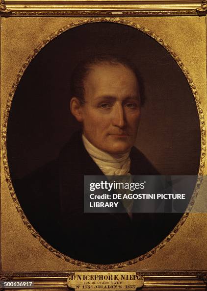 Portrait of Joseph Nicephore Niepce , French photographer and