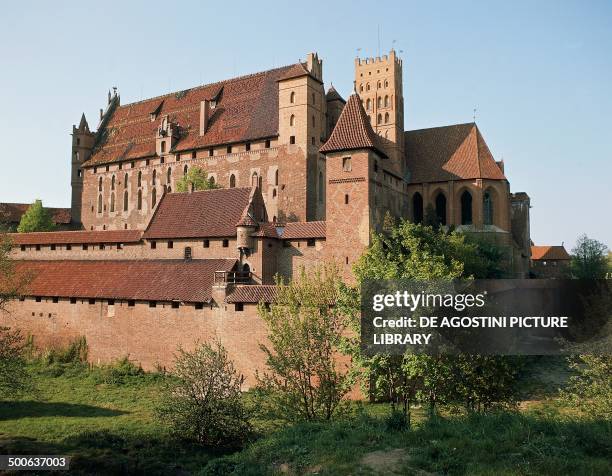 Castle of the Knights of the Teutonic Order, 13th century , Malbork , Masuria, Poland.