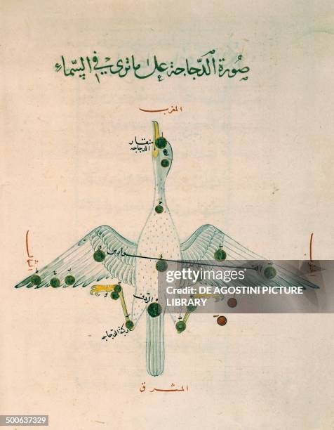 Constellation from the Book of the constellations and fixed stars, by the Arabic astronomer Abd al-Rahman al-Sufi , Arabic manuscript, parchment,...