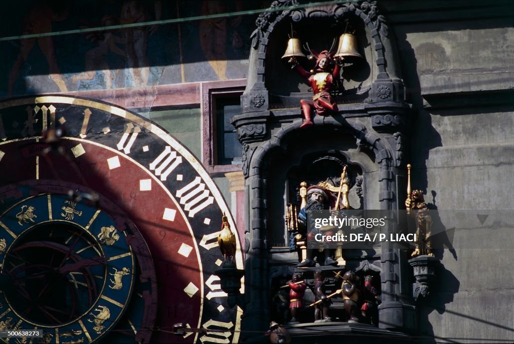 Detail of the carousel on the clock tower...