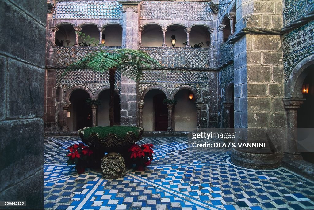 Cloister in Pena national palace...