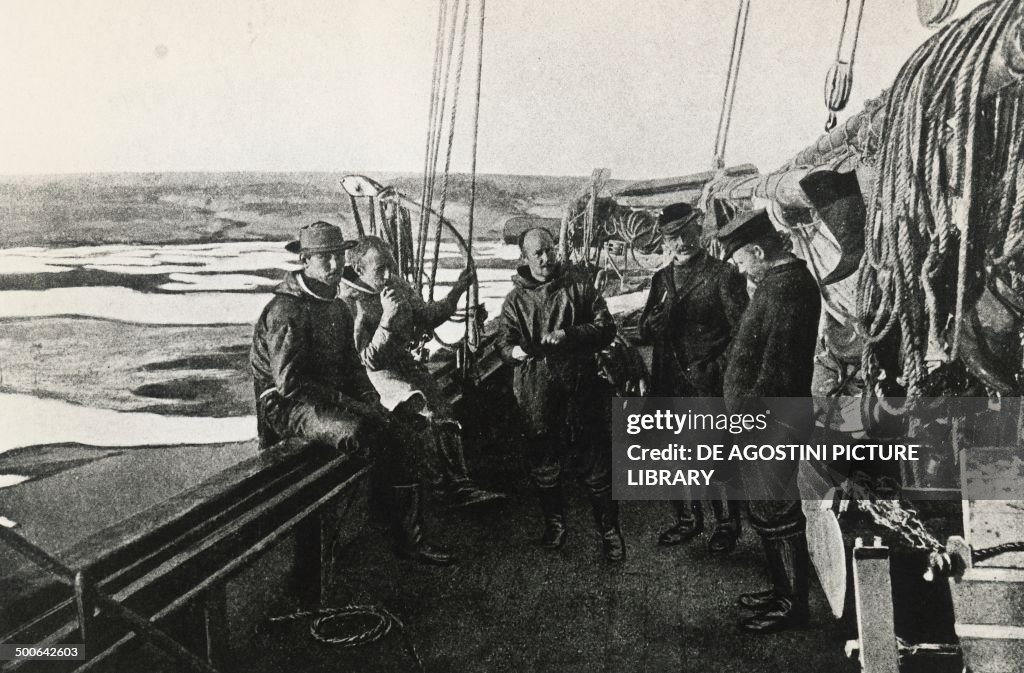 Roald Amundsen and some of his companions
