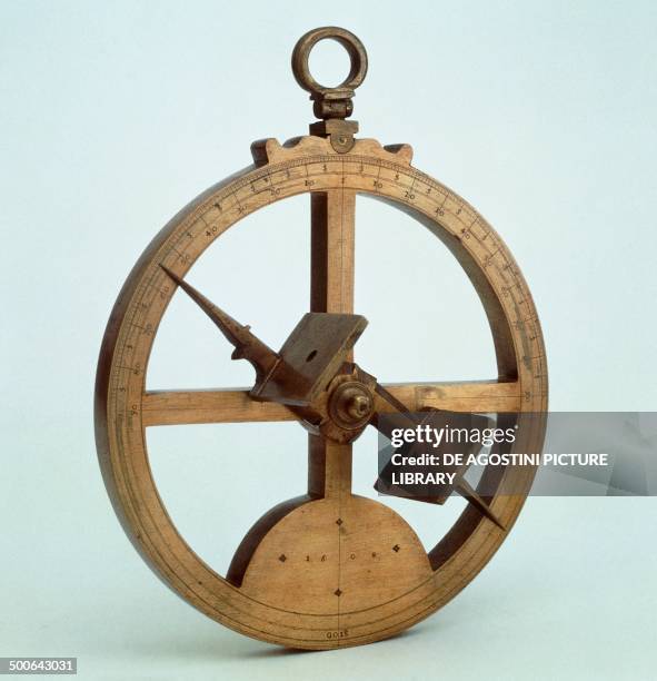 Portuguese bronze nautical astrolabe by Francisco de Goes, diameter 19.7 cm. Florence, Museo Di Storia Della Scienza