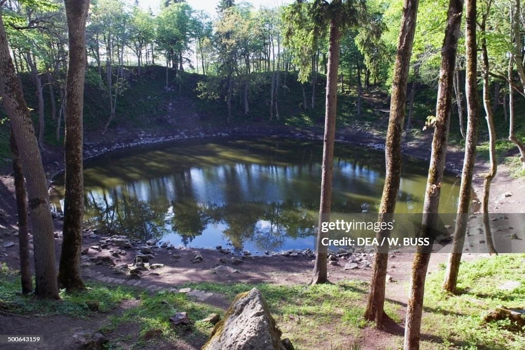 Main crater of a group of nine meteorite craters