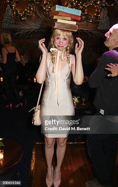 Petite Meller attends the Sunday Times Style Christmas Party at Tramp on December 9, 2015 in London, England.