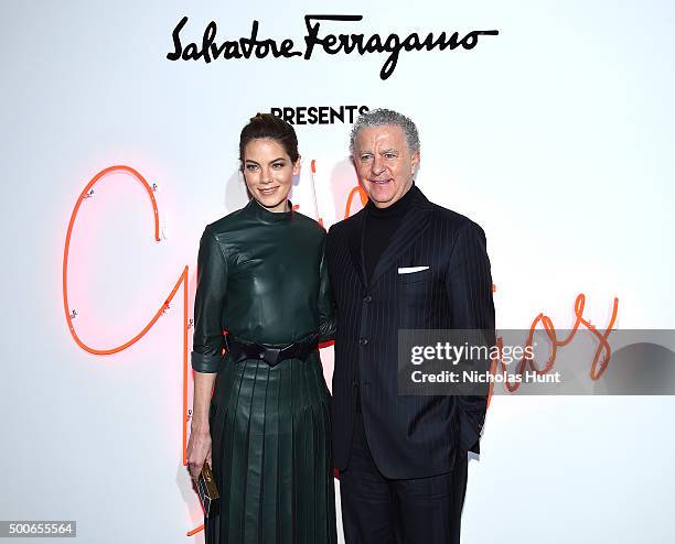 Michelle Monaghan and Luciano Bertinelli attend Ferragamo Presents: Gancio Studios, Celebrating 100 Years In Hollywood at Gancio Studios on December...