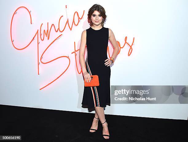 Sami Gayle attends Ferragamo Presents: Gancio Studios, Celebrating 100 Years In Hollywood at Gancio Studios on December 8, 2015 in New York City.