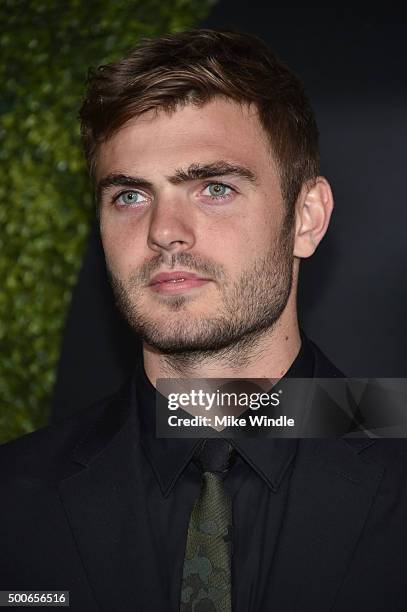 Alex Roe attends the GQ 20th Anniversary Men Of The Year Party at Chateau Marmont on December 3, 2015 in Los Angeles, California.