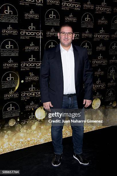Dani Garcia attends charity 'Chocron Calendar' presentation at Neptuno Palace on December 9, 2015 in Madrid, Spain.