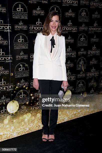Ines Sainz attends charity 'Chocron Calendar' presentation at Neptuno Palace on December 9, 2015 in Madrid, Spain.