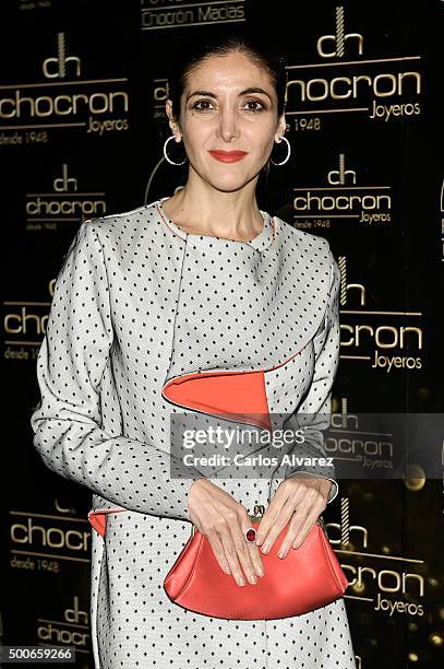 Spanish author Espido Freire attends the charity "Chocron Calendar" presentation at the Neptuno Palace on December 9, 2015 in Madrid, Spain.