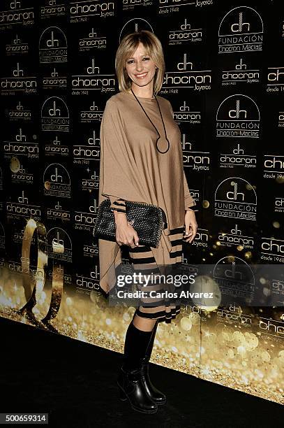 Susana Griso attends the charity "Chocron Calendar" presentation at the Neptuno Palace on December 9, 2015 in Madrid, Spain.