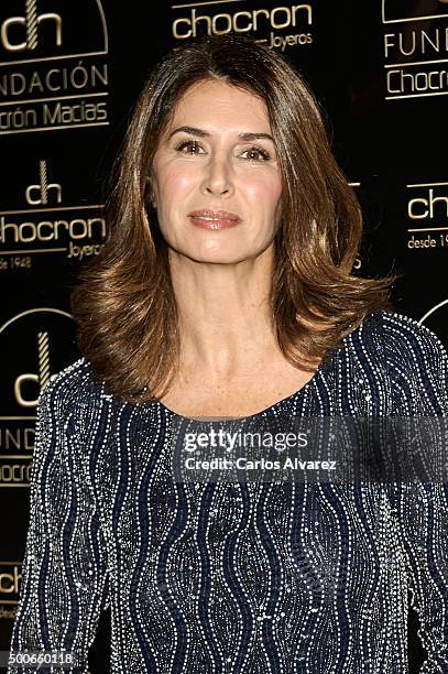 Ana Garcia Sineriz attends the charity "Chocron Calendar" presentation at the Neptuno Palace on December 9, 2015 in Madrid, Spain.
