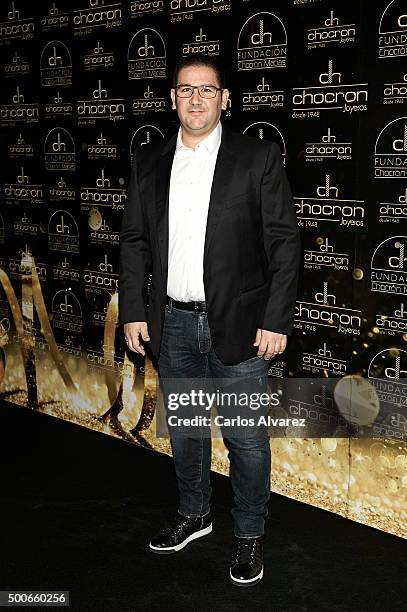 Spanish chef Dani Garcia attends the charity "Chocron Calendar" presentation at the Neptuno Palace on December 9, 2015 in Madrid, Spain.
