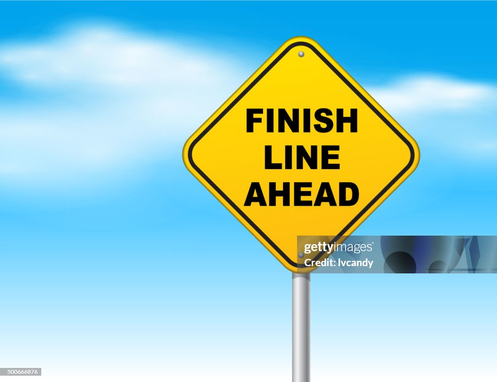 Key Sign Finish Finish Line Ahead Clip Art