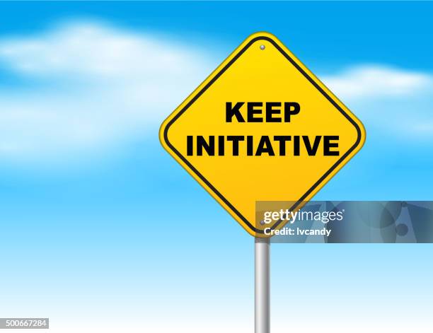 keep initiative - proactive stock illustrations