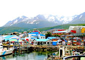 Colorful houses at the end of the world