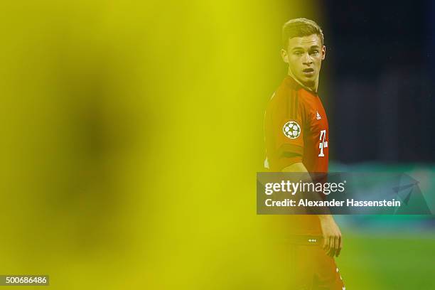 Joshua Kimmich of Muenchen looks on during the UEFA Champions League Group F match between GNK Dinamo Zagreb and FC Bayern Muenchen at Maksimir...